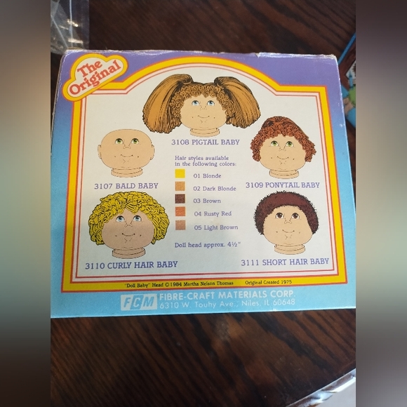 The Original Doll Baby Head Martha Nelson Thomas African American Black 1984 VTG - Picture 3 of 4